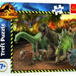 Puzzle cu 200 piese – dinozauri din JURASSIC WORLD