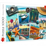 Puzzle 1000 piese – Cărți poștale de vacanță