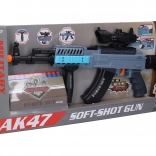 Mitraliere cu 12 gloanțe din spumă și efecte 62 cm