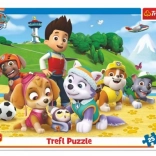Puzzle în ramă 25 piese PAW PATROL Pe urme