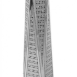 Model 3D metalic METAL EARTH One World Trade Center