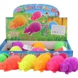 Șoarece stufos luminos – jucărie din cauciuc pentru copii