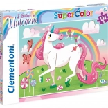Puzzle cu 104 piese, unicorn