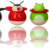 Animăluț din lemn imposibil de răsturnat broscuță Goki