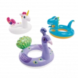 colac plutitor gonflabil pentru copii, în formă de animăluț 86 × 58 cm (lamă, unicorn, dinozaur)
