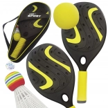 set woopie rachete cu mingea din spumă și coșuleț pentru plajă și grădină