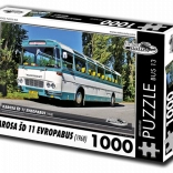 Puzzle Retro-Mașini BUS Karosa ŠD 11 Evropabus 1000 piese