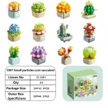 Set de construcție flori 1051 piese