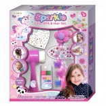 Set cosmetic de păr pentru copii – studio de coafură