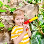 Sporto Pop Racket pistolă cu aer și proiectile din spumă