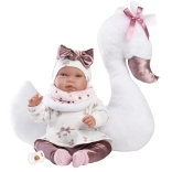 Llorens nou-născut păpușă realistă vorbitoare 44 cm cu corp moale