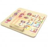 Tablă educațională a corpului uman Masterkidz Montessori