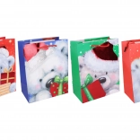 Pungă cadou de Crăciun L 32 × 41,5 × 12 cm