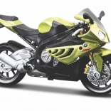 Model motocicletă BMW S 1000RR cu suport 1/18