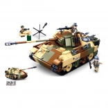 Sluban Army tanc mediu camuflat 2‑în‑1 set de construcție