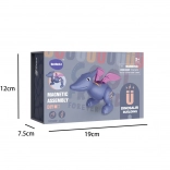 Pterozaur magnetic pliabil cu sunete și înregistrare