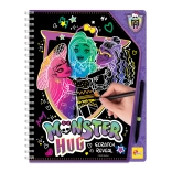 Caiet de schițe răzuibil Monster High