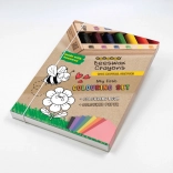 Set creativ cu creioane din ceară de albine