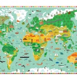 DJECO Puzzle de observație: în jurul lumii 200 piese