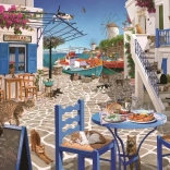 Puzzle Pisici în Mykonos RAVENSBURGER 1500 piese