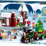 Sluban Town sat de Crăciun cu trenuleț