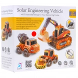 vehicule solare educaționale de construcții 3‑în‑1 pentru copii – excavator, malaxor, buldozer