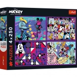 Puzzle 4×250 piese MICKEY MOUSE