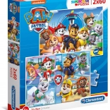 CLEMENTONI Puzzle Patrula Cățelușilor 2x60 piese