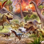 Puzzle cu tematică de dinozauri Ravensburger 60 piese