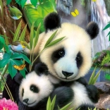 Puzzle Ravensburger Lovely Panda 300 piese
