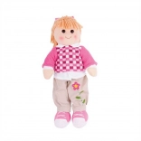 Păpușă din material textil Melanie 38 cm – Bigjigs Toys