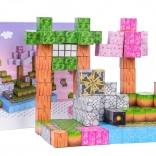 Cuburi magnetice 3D pentru copii, set de construcție 200 buc