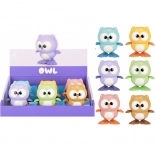 Bufniță mergătoare cu mecanism de întoarcere – jucărie din plastic pentru copii