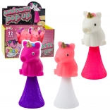 Unicorn săltăreț pe arc 10 cm – mix de culori