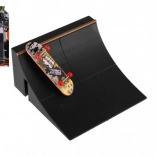 Skateboard pentru degete cu piese înșurubabile și rampă, variante mixte