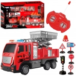 woopie camion de pompieri telecomandat cu platformă 1:16