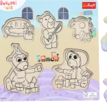 Puzzle din lemn Bobaski și Ursulețul – 5 piese