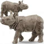 schleich pui de rinocer indian – figurină wild life