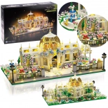 Set de construcție pavilion botanic neoclasic cu iluminare LED, 2397 piese
