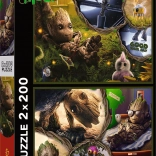 Puzzle 2×200 piese – I am Groot MARVEL Guardians