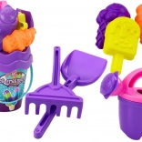 Set de nisip Găleată Lopățică Greblă Stropitoare Înghețată