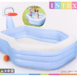 centru de joacă gonflabil cu coș de baschet