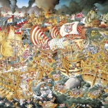 Puzzle Bătălia de la Trafalgar 2000 piese de la HEYE