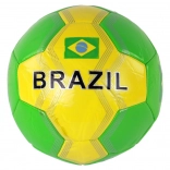 Minge de fotbal cu steagul Braziliei, mărimea 5, 24 cm