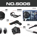 Set de poliție pentru copii – negru