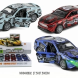 mașinuță de curse metalică 1:32 cu uși care se deschid și lumină