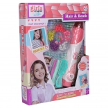 Instrument de înșirat mărgele pentru păr cu accesorii