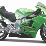 Model metalic de motocicletă KAWASAKI Ninja ZR-12R 1:18 cu suport