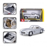 Bburago 1:24 Mercedes Benz 300SL argintiu 18-22023