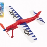 Avion din spumă cu elice cu întoarcere, 22 × 26 cm, 3 culori